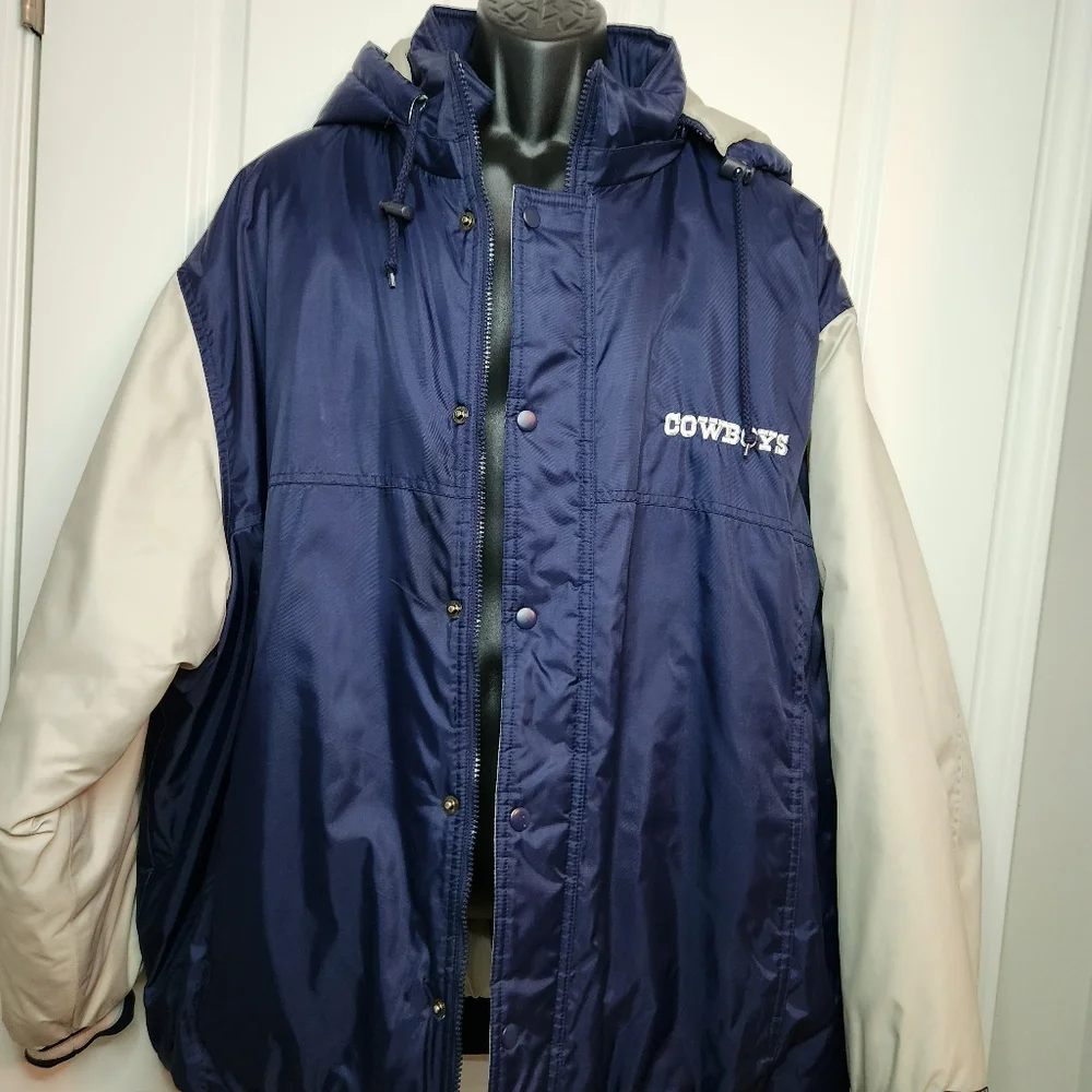 Dallas Cowboys Full Zip Coat Sz XXL - Picture 3 of 10